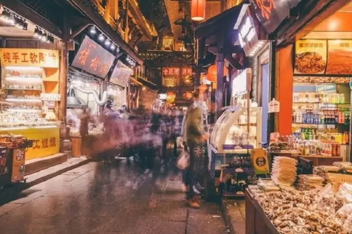 Calles comerciales y mercados en chongqing