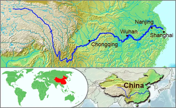 Ciudades y Provincias a lo Largo del Río Yangtsé