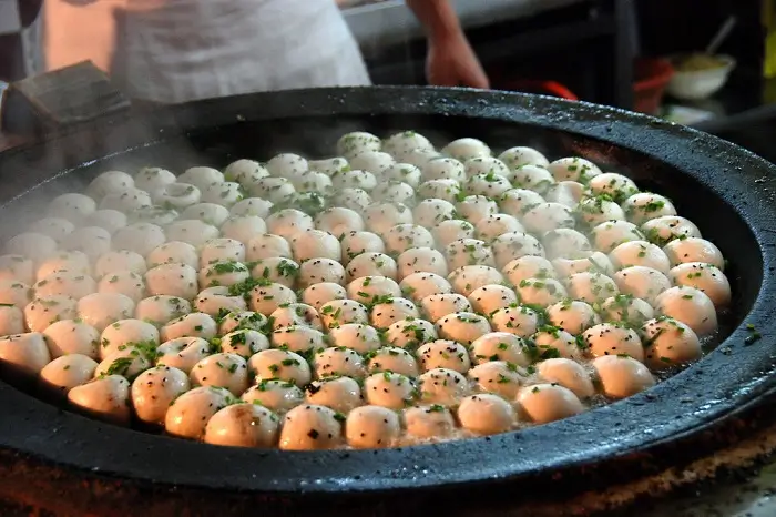 comida callejera en Shanghái