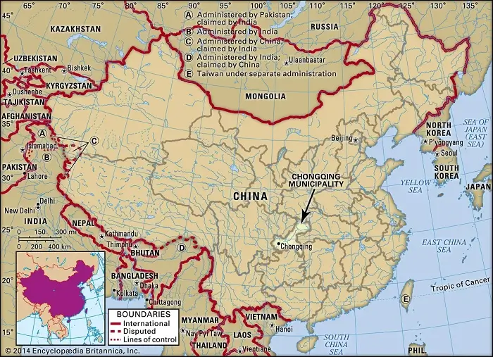 Dónde está Chongqing