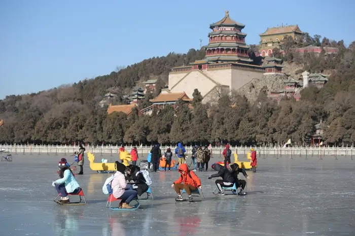 Patinaje sobre hielo en Pekín