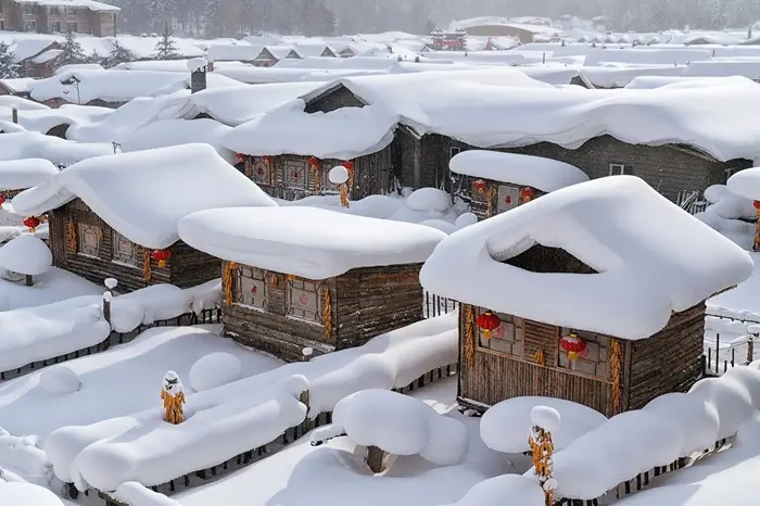China Snow Town