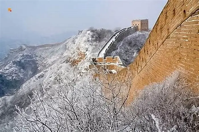muralla china en invierno