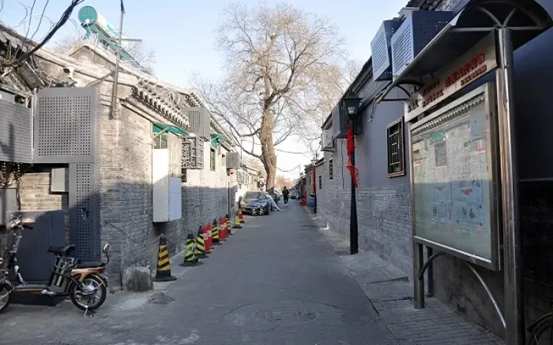 Callejón tradicional de Qianmen en Pekín